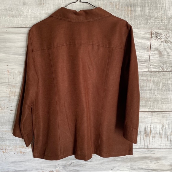 Emma James Brown Buttondown Blazer - Picture 6 of 8